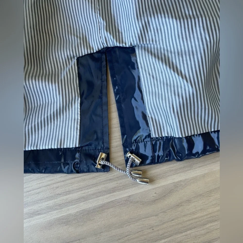 Jane Post Shiny Navy Hooded Utility Jacket - Picture 10 of 16